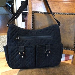 Vera Bradley Messenger, Diaper, or Lg Tote Black